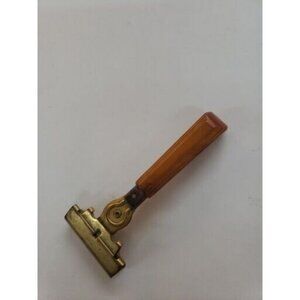 Vintage SCHICK EVERSHARP INJECTOR Razor Bakelite Handle Pat. 180608 No Blade